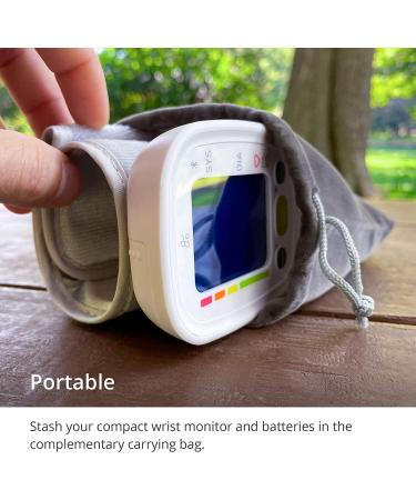 Bluetooth Blood Pressure Monitor Wrist by Greater Goods | Smart Connected BPM for Home or On-The-Go | Premium Cuff | St. Louis Design | Color Display - Buy Online on GoSupps.com