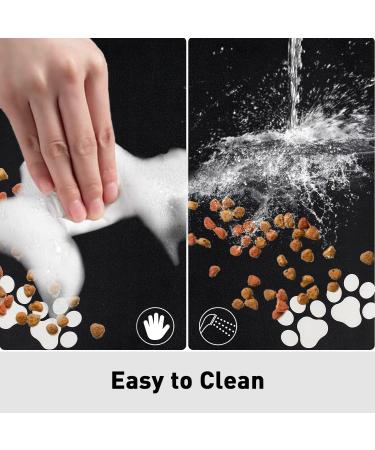 Buy Panipup Dog Slide-Resistant Super Absorbent Matte 60x40 cm - Washable Water Bowl Underlay for Dogs & Cats | Black Fressnapf Feed Pad - Buy Online on GoSupps.com