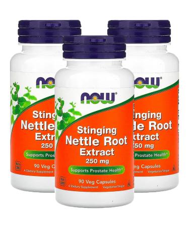 Now Foods Stinging Nettle Root Extract 250mg, Veg-Capsules, 90-Count (Pack of 3) 90 Count (Pack of 3) - Buy Online on GoSupps.com