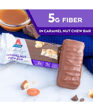 Atkins Endulge Caramel Nut Chew Bars - Keto Friendly, 10 Count Value Pack - Buy Online on GoSupps.com