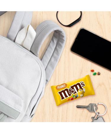 M&M's Peanut Chocolate Candy - 24 Pack (24 x 45g) - Perfect for On-the-Go Snacking - International Shipping Available - Buy Online on GoSupps.com