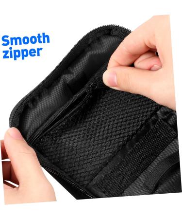 Solustrious Blood Sugar Measuring Device & Portable Oximeter Bag Set - 6-Piece Etui for Travel Fingertip Use & Black Oxford Storage - Buy Online on GoSupps.com