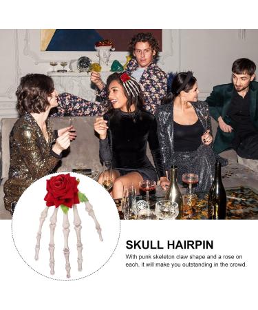 Beaupretty Skeleton Hands Hair Clip Rose Hair Clip Halloween Hair Clips for Halloween Party Masquerade - Buy Online on GoSupps.com