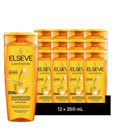 [PACK OF 12] Disciplining shampoo enriched with Argan Oil Elseve Liss-Intense 350ml