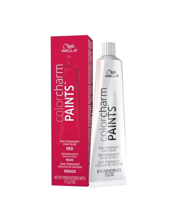 COLORCHARM Paints Semi-Permanent Hair Dye for Temporary Hair Color Intermixable Shades 2 oz Red