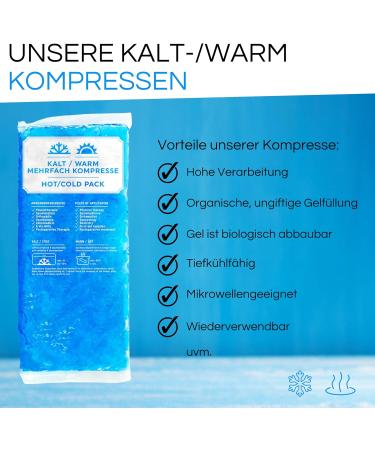 Coolmedic Premium Cooling Pad | XXL Cold Warm Compress 29x12cm | Gel Cooling Pillows & Bandage for Pain Relief | Ideal for Kids & Adults - Buy Online on GoSupps.com