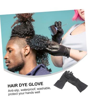 FOMIYES 6 Pairs Dying Hair Styling Accessories Black Barber Gloves Reusable Hair Coloring Gloves Black Rubber Gloves Reusable Hand Muffs for Men Mens Hair Dye Mens Glives Man Bulls Shampoo - Buy Online on GoSupps.com