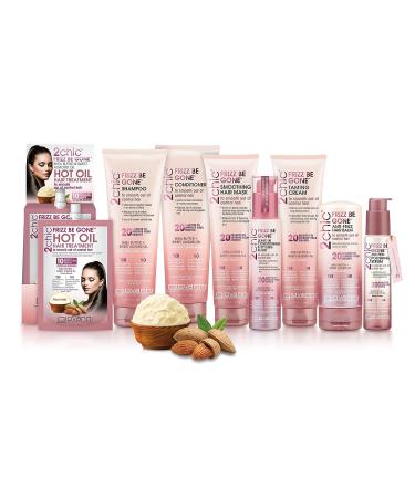 GIOVANNI 2chic Frizz Be Gone Conditioner 24 oz. - Shea Butter & Sweet Almond Oil for Smooth, Frizz-Free Hair. Macadamia, Paraben-Free, Color-Safe - Buy Online on GoSupps.com