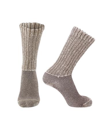 Doctor's Choice Wool Diabetic Socks for Men Size 10-13  Warm  Thermal  Non Binding  Large  Brown  1 Pair Brown Large - Buy Online on GoSupps.com