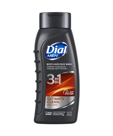Dial for Men Body Wash Hair + Body 16 Fl. Oz - 2 pk Ultimate Clean 16 Fl Oz (Pack of 2)