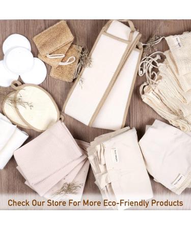 Premium Natural Exfoliating Loofah Pad Sponge Body Scrubber (2 Pack) - Lumos Living - Buy Online on GoSupps.com