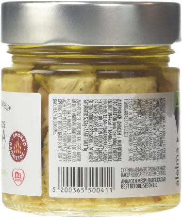 Alelma Smoked White Alalunga Alonissos Tuna in Extra Virgin Olive Oil 212 g - Buy Online on GoSupps.com