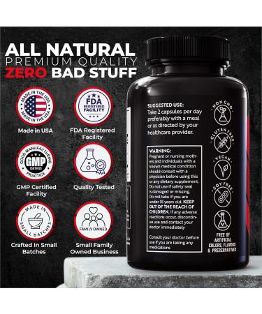 Fadogia Agrestis & Tongkat Ali Supplement 1400mg - Enhance Muscle Growth Strength & Performance - 120 Non-GMO Caps Made in USA - Buy Online on GoSupps.com