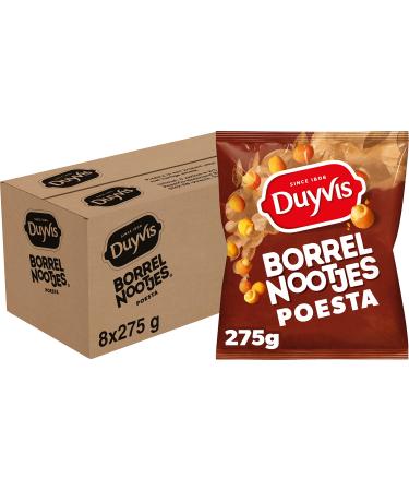 Duyvis Borrelnootjes Puszta – 8 sachets x 275 g.