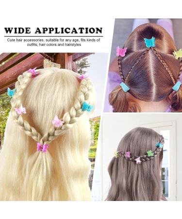 YGDZ 50pcs Cute Baby Butterfly Hair Clips Colorful Accessories for 90s Girls and Women - Buy Online on GoSupps.com