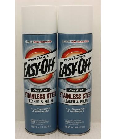 Easy Off Professional Easy-off Stainless Steel Cleaner and Polish 17 Ounce 2 Pack 17 Ounce (Pack of 2)