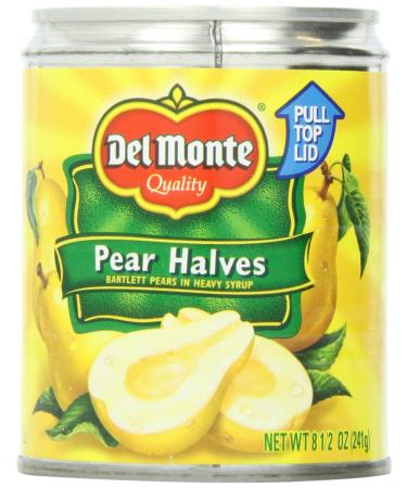 Del Monte Pear Halves, 8.5-Ounce Packages (Pack of 12)