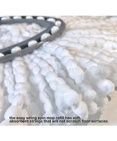 MZY LLC 5Pack Spin Mop Refill Replacement Heads - Microfiber Easy Cleaning Mop Head Replacements for EasyWring Spin Mop - 5pcs - Buy Online on GoSupps.com