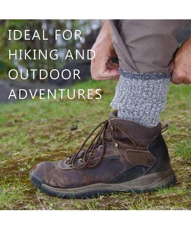 RTZAT Merino Wool Hiking Crew Socks - Large | Moisture Wicking & Cushioned - Buy Online on GoSupps.com