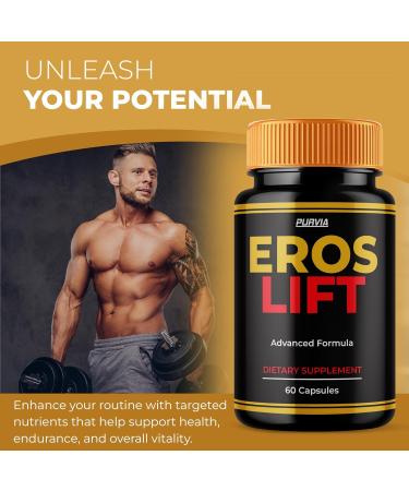 (2 Pack) Eros Lift Capsules ErosLift Supplement For Men Energy & Power Support Capsulas Ultra Men's Performance Pills Natural Active Health Workout Drive Fitness Endurance & Stamina (120 ct) - Buy Online on GoSupps.com