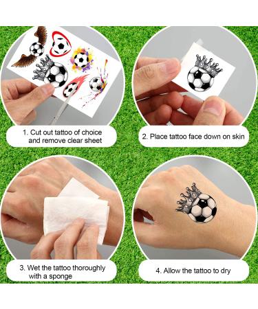 Soccer Match Temporary Tattoos - 60PCS Kids Face Stickers for Soccer Party Favors - Buy Online on GoSupps.com