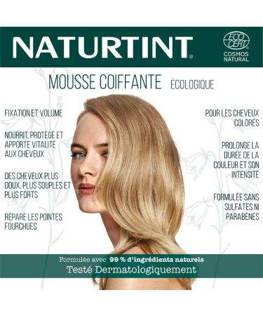 Naturtint Eco Styling Mousse - Repairs and Protects Hair from External Aggressions 99% Natural Ingredients Softer Supple and Stronger Hair Baobab Extract - 125 ml - Buy Online on GoSupps.com