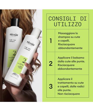 Nioxin Sistema 2 ThreePhase Kit Shampoo 300ml Conditioner 300ml Treatment 100ml advanced thinning kit - Buy Online on GoSupps.com