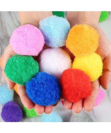 Caydo 1.5 inch Black Pom Poms - 50Pcs Large Craft Fuzzy Balls for DIY Projects and Decorations - Buy Online on GoSupps.com