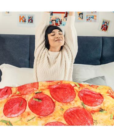 Fainfun Pizza Ceiling Blanket - Soft Burrito Blanket for Sofa & Baby | Warm Tortilla Blanket Gift (63in) - Buy Online on GoSupps.com