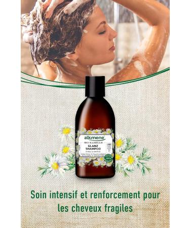 alkmene Organic Chamomile Shampoo - Shampoo for Dull and Brittle Hair - Plant-Based Anti-Breakage Shampoo Without Silicones Parabens Mineral Oils SLS and SLES (2x 250 ml) - Buy Online on GoSupps.com