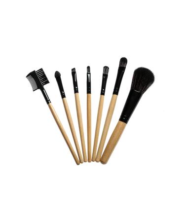 Professional Make-Up Brush Set | 7 High-Quality Brushes with Natural Wood Handles & Synthetic Hair | Ideal Travel Bag Included | Perfect for Every Make-Up Look - Buy Online on GoSupps.com