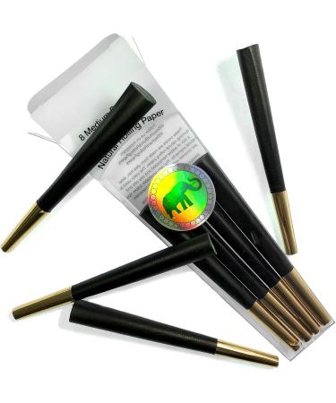 Elephant Rolling Papers Black and Gold Pre-rolled Cones 8 Pack - Buy Online on GoSupps.com