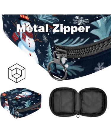 MuooouM Women s Menstrual Cup Storage Bag - Christmas Snowman Pattern Portable Bandage Pads Organizer for Teens - Buy Online on GoSupps.com