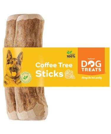 Natural Dog Treats - Natural chewing bone made of coffee wood for dogs and puppies - chewing wood for dogs - Caustab chewing wood for dogs - Kachtiele for dogs from coffee wood - dog toys - L - 2U L (2 -pack) 2U - Buy Online on GoSupps.com