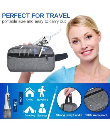 Binefia Water Flosser Cordless | 5 Modes, 360 Rotation, IPX7 Waterproof | 6 Jet Tips, 300ML Tank | USB Rechargeable Teeth Cleaner for Home/Travel - Buy Online on GoSupps.com