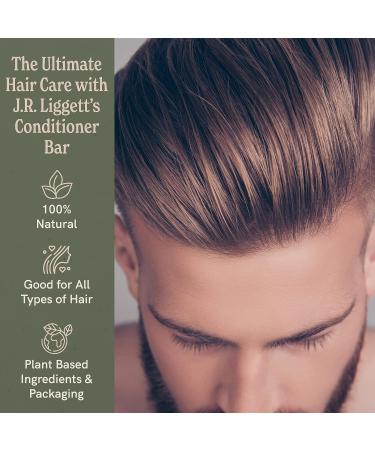 J R LIGGETT'S Hair Conditioner Bar- Plant Based, Zero Waste, Sulfate & Cruelty Free - 1.75 oz - Buy Online on GoSupps.com