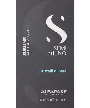Alfaparf Milano Semi Di Lino Sublime Cristalli Di Seta Finishing Smoothing Serum 1.52 Fl Oz - Professional Quality for Fine Hair - Buy Online on GoSupps.com