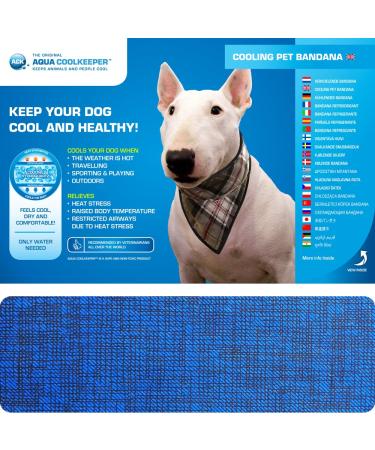 Aqua Coolkeeper 50AQPEBAPB13 Cooling Bandana for Dogs 71-78 cm Pacific Blue - Buy Online on GoSupps.com