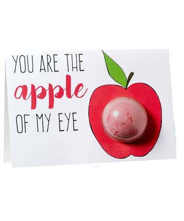 Bomb Cosmetics Apple of My Eye Blastercard | A Fizzing Bath Blaster & a Greetings Card in one