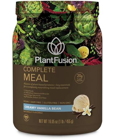 PlantFusion Complete Meal Plant Based Protein Powder, Gluten Free, Vegan, Non-GMO, Packing May Vary, Vanilla, 1 LB Vanilla 1 Pound (Pack of 1)