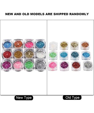 Natudeco Nail Sencer Nail Flash Powder DIY Nail Kit 12 Colors Of Color Exquisite Stylish Skin Friendly Family Nail Salon Decoration - Buy Online on GoSupps.com