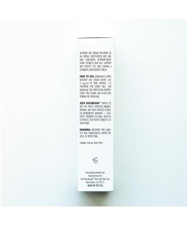 Josh Rosebrook Nutrient Day Cream - Regenerating Facial Moisturizer High Protection Broad Spectrum Sunscreen SPF 30 Reef Safe - 50mL - 1.7 Oz 1.7 Fl Oz (Pack of 1) - Buy Online on GoSupps.com
