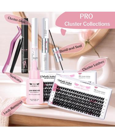 Cluster Lashes 72 Pcs Lash Clusters 2 in 1 DIY Eyelash Extension Individual Cluster Eyelashes Juliet Style Self-Application Fluffy Super Thin Band Reusable Soft & Comfortable(Juliet-D-10-16mix) 10-16 mix Juliet - Buy Online on GoSupps.com