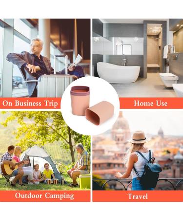 Naebro Travel Toothbrushes Etui - 4 Portable Toothbrush Holders for Travel Camping & Home - Ideal for Business Trips (4 Colors) - Buy Online on GoSupps.com