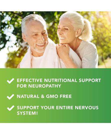 Nerve Support Formula for Neuropathy Relief- 120 Capsules for Aches & Discomfort - Buy Online on GoSupps.com