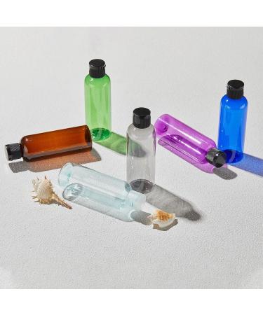 TOUREAL 100ML Travel Bottles Set - 5 Empty Plastic Cosmetic Bottles with Funnel & Flip Cap | Ideal for International Shipping - Buy Online on GoSupps.com