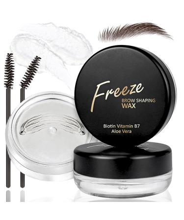 MrCuvaryas 2 pieces eyebrow wax gel shaping eyebrow wax shaping soap extra durable eyebrow gel transparent defining fixative styling pomade makeup balm for shaping definition black 2x 1 ml 1er Pack black