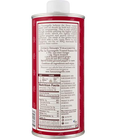 La Tourangelle Toasted Sesame Oil 25.4 fl oz - Premium Flavor for Cooking & Dressing - Buy Online on GoSupps.com