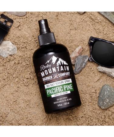 Rocky Mountain Barber Company Sea Salt Spray for Men - Volume Texture & Light Hold - Triple Salt Blend - 8 oz - International Shipping Available - Buy Online on GoSupps.com