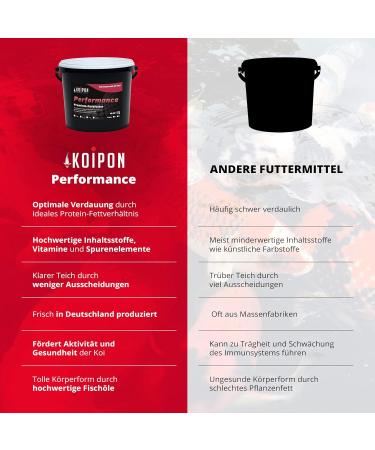 Koipon Performance Summer Koi Food 2kg - 6% Spirulina Floating Pellets for Pond & Goldfish - Premium Color Enhancer - Buy Online on GoSupps.com